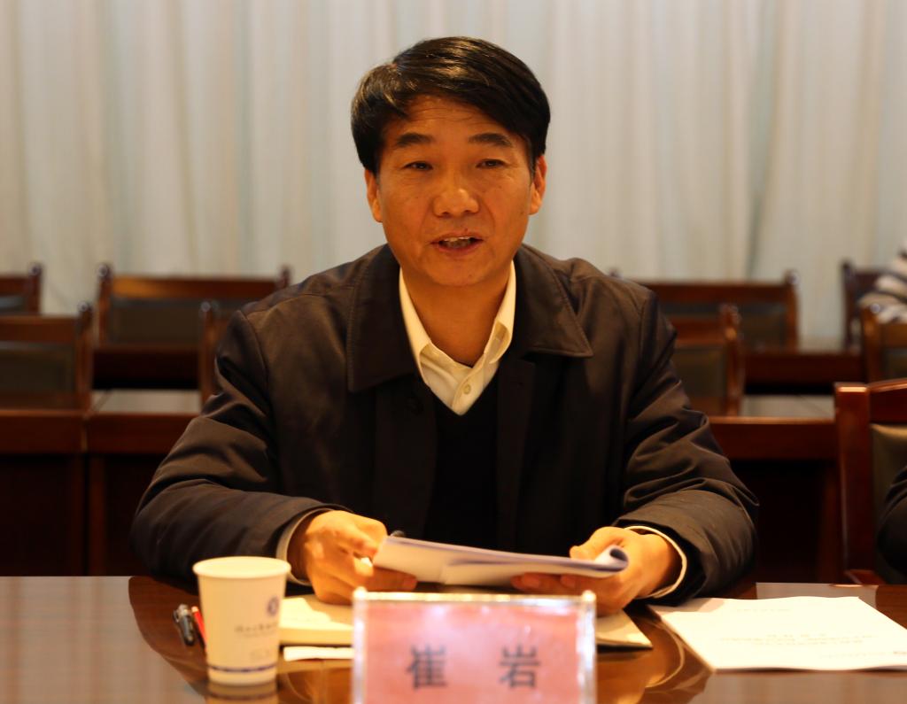 党委书记崔岩作工作汇报