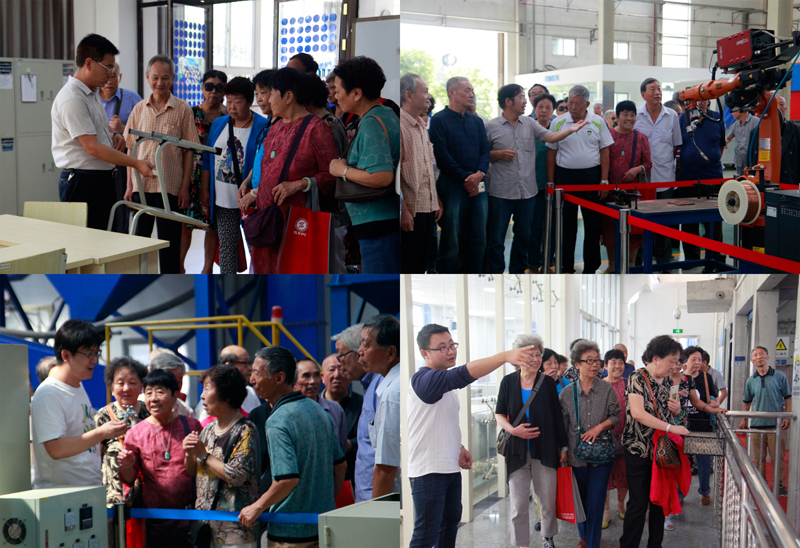 校友们实地参观校园环境及实训基地