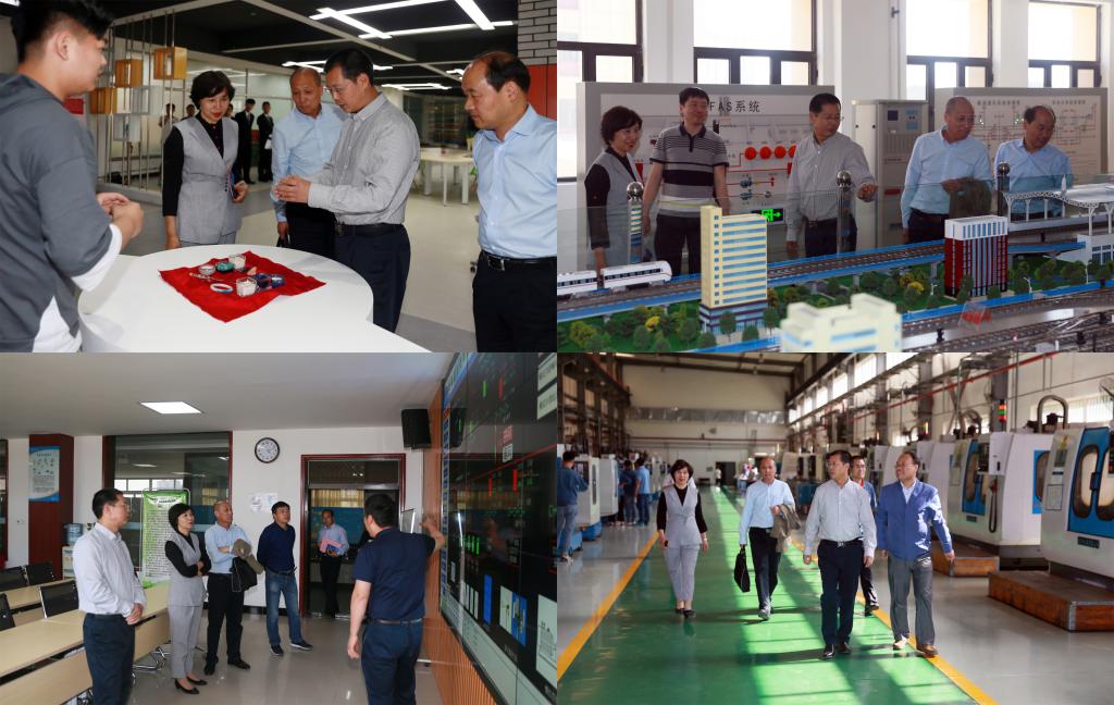 赵昶葆副厅长一行实地考察我院实训条件