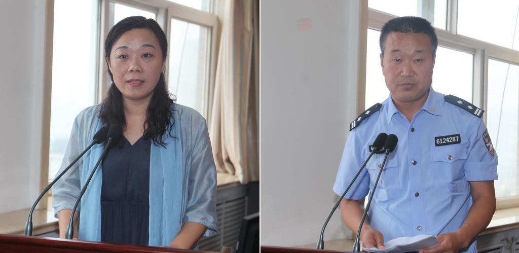 培训教师代表与培训班学员代表发言