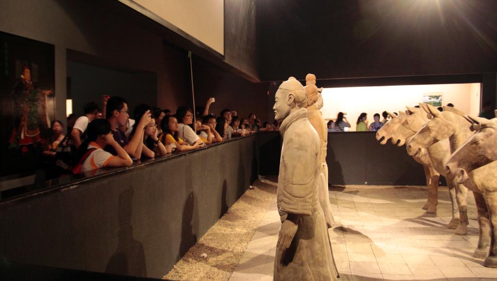 研习营全体师生参观陕西历史博物馆